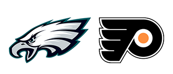 Philadelphia Eagles and Flyers Logos