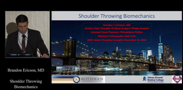 Shoulder Throwing Biomechanics with Brandon J Erickson, MD