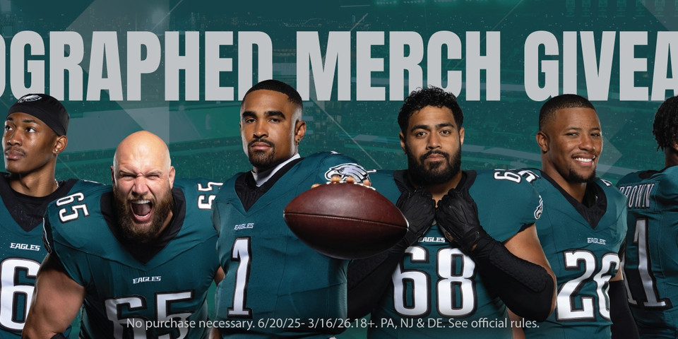 Eagles Autographed Merchandise Sweeps - 2025