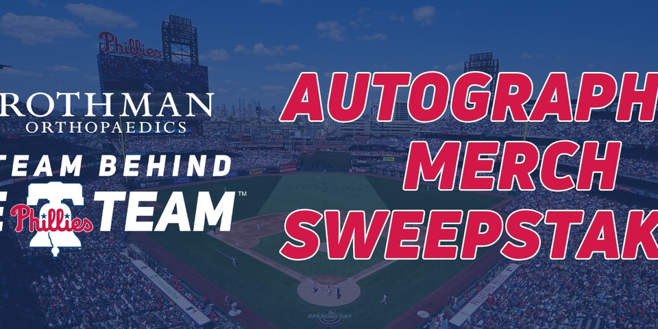 Phillies Autographed Merch Sweepstakes